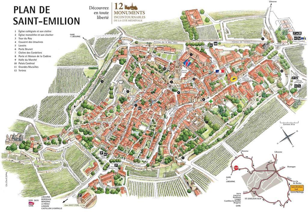 Logis Loiseau Avec Terrasse Lejlighed Saint-Émilion Eksteriør billede